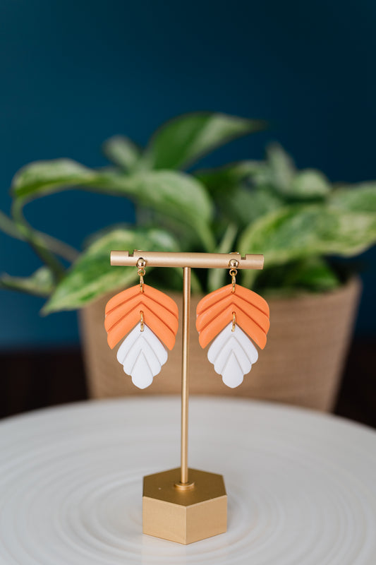 Orange and White, Heather design